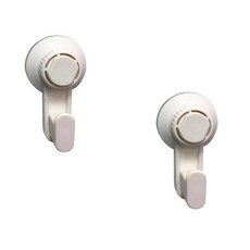 더벨라 강력 흡착 다용도 욕실 주방 코트랙 후크걸이, 화이트, 2개