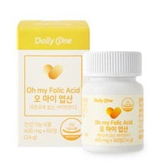 Daily One Oh My葉酸 24g, 60顆, 1罐