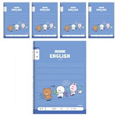 ibis 小學纖薄英文筆記本 南 寬格 12178, 鬆鬆比熊, 5個