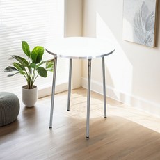 GAGU FEELING 圓形圓桌, 鉻白色