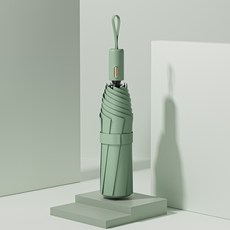 金鈕扣三折自動遮光晴雨傘 抗紫外線