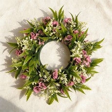 Treova 雛菊花環吊飾 窗戶裝飾 Style B small ring 35cm, 混合色