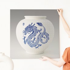세잔느화실 풍수 복 들어오는 다복 달항아리 그림 액자 13 달항아리 청룡B, 캔버스 홈인테리어/싱글하우스 반품 최저가 12,370원
