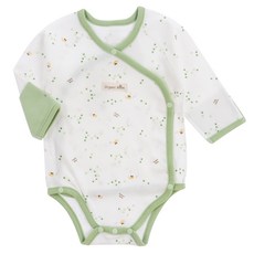 Organic Boom 蜜蜂印花長袖包屁衣