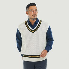 5XLARGE 男性Oversize雙色拼接針織背心