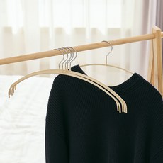 Back to Basics 圓弧超薄衣架, 米色, 10個