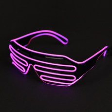 파티해 리얼 EL와이어 안경, 핑크, 1개