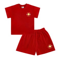 키즈크루 아동용 인러브 반팔 + 반바지 세트