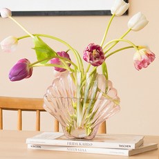 DOIY 室內海螺玻璃花瓶, 2 粉色