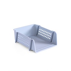 Tedro Market 桌上型A4文件多用途收納盒 L, 1層, 藍色