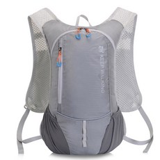 경량 마라톤 하이킹 조깅 등산 트레일런닝 자전거 가방, 그레이, 1개
