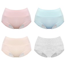 CL STORY 女款高腰防漏型生理內褲 4件組, 混色