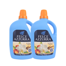 FELCE AZZURRA 大容量液體織物柔軟劑琥珀和香草, 3L, 2個