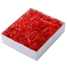 Inp 直條填充紙絲 500g, 紅色, 1個