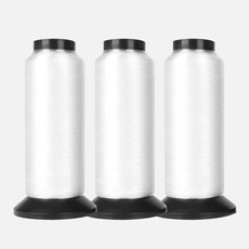 JSTrading 修補用尼龍透明線 60號 3入, 白色, 3500m