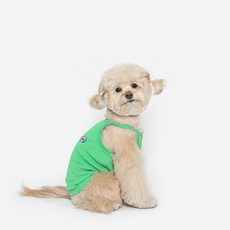 TUSTUS 狗狗涼感背心 夏季服飾, 綠色
