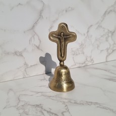 INTODECO 聖物拿撒勒耶穌手柄黃銅鐘, 單一顏色