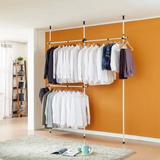 實惠型堅固3層衣架, 黑色