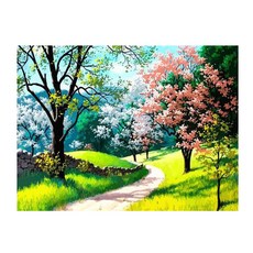 포픈 유화그리기 40 x 50 cm, 파릇파릇봄, 1개