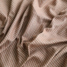 布料農場 寬幅 Merry格紋布料, 橘色