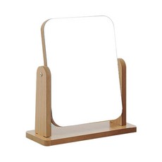 코쿼드 원목 우드 탁상거울 소 180 x 210 mm, 혼합색상