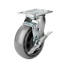 RIVER-GREEN 重綠色的靜音聚氨酯車輪制動器, 1個