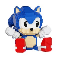 WEILECHUANGXIANG 앉은 바람돌이 나노블럭 대형, 1개