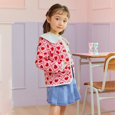 LILLIPUT 女童款 只看見你 緹花針織開襟衫