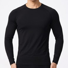 모아스포츠 남성용 스트레치 컴프레션 스포츠 긴팔 티셔츠