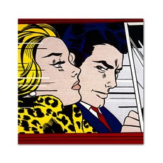 아디코 DIY 페인팅 팝아트 명화그리기 25 x 25 cm, 달리는 차안(PB05), 1개
