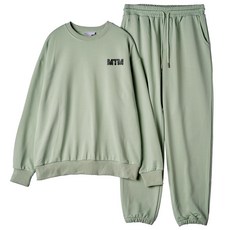 몬티몬 남성용 MTM 프린팅 오버핏 맨투맨 조거 세트