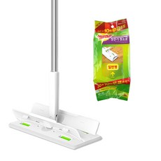 3M Scotch-Brite 百利 標準型雙扣除塵平板拖把+靜電清潔布40抽, 1組