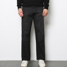 남성용 센시블 세미와이드 캣워싱 데님 청바지