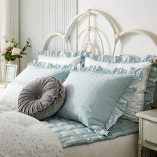 LAURA ASHLEY Brimming 60支棉莫代爾枕頭套, 藍色