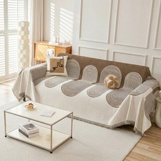 PIUM 고급 모던 북유럽 스타일 소파 커버 P261-24, 1개, 브라운(P261-2418)