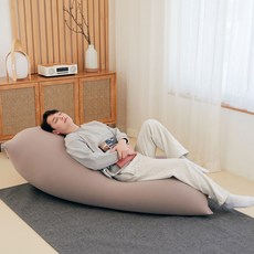 요기보 프라임 스탠다드 2인용 빈백 소파, 라이트 그레이