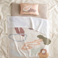 elena heim Wonderland兒童夏季印花卡通毯, 米色雲朵