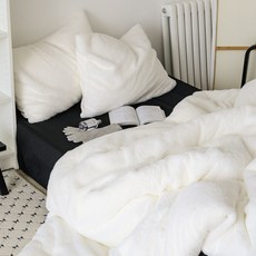 믹스앤매치 베러워머 라셀 극세사 차렵이불 + 베개 세트