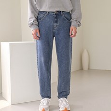 PLAYS 男性水洗錐形丹寧褲