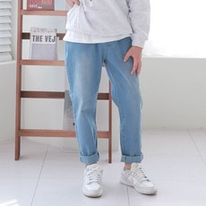 J-Kid Junior 兒童金色寬鬆彈力牛仔褲