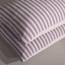 強勢姐姐 簡約條紋棉質枕頭套