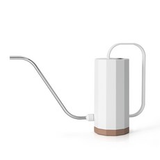 원더웨어 북유럽풍 심플 S라인 물뿌리개, 1개, 화이트