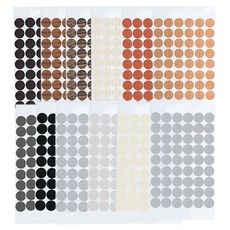 아리코 못자국 가구흠집 스티커 12종 x 54p 세트, 혼합색상