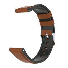스마트워치 가죽 스트랩, 브라운