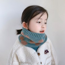 HARAROI 兒童大圓點針織圍脖