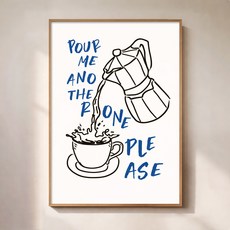 퍼니즈 홈 카페 포스터 모카커피