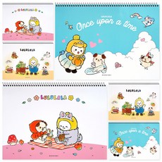 POPO FANCY 2000 lul lala poki素描本3型X 2P集, 8開, 16張