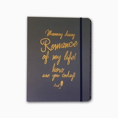 아이씨엘디자인 빈티지내지 양장 6공 메모리 다이어리, 네이비