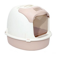 Solid Room防濺完全密閉型貓咪廁所, 1個, 粉色