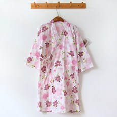 Unhev 休閒日系浴袍 L, 1個, 01 櫻花